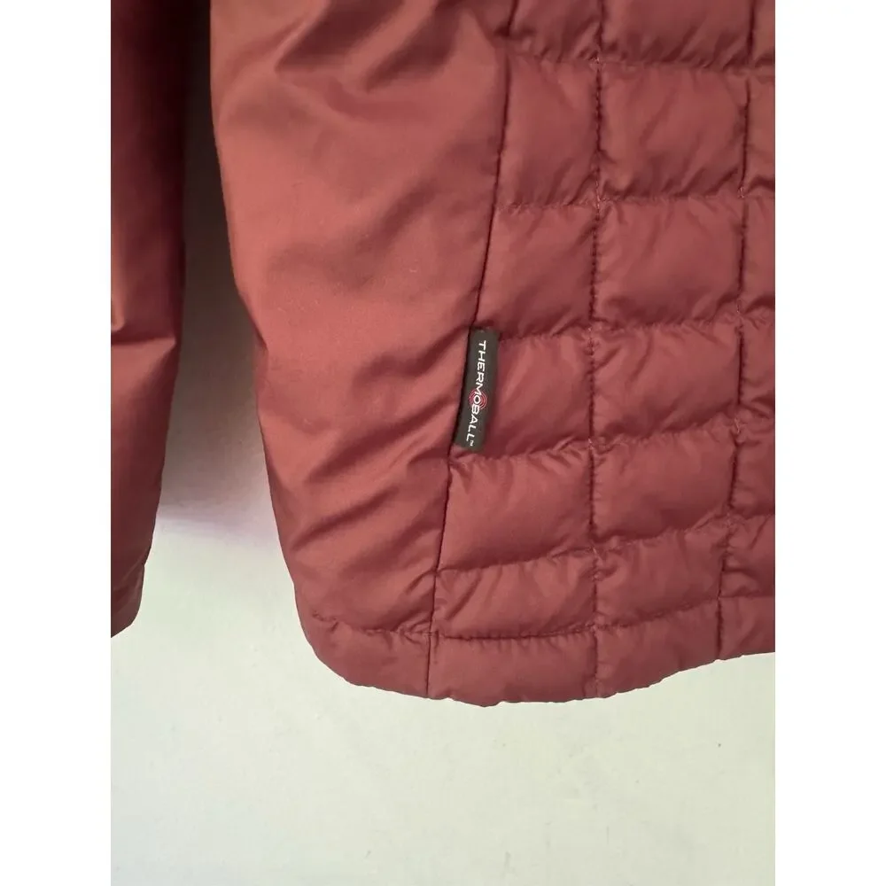 The North Face ThermoBall Eco Quilted Winter Puffer Jacket Brown Mens Medium